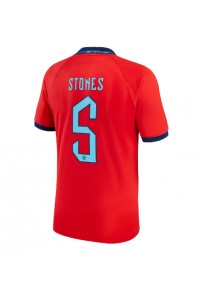 England John Stones #5 Fotballdrakt Borte Klær VM 2022 Korte ermer
